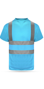 HYCOPROT Hi Vis T-Shirt Viz High Visibility Reflective Safety Vest Waistcoats Breathable Light