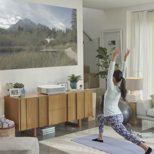 epson eh-ls300w, home cinema projector, gaming, android tv, streaming, home entertainment