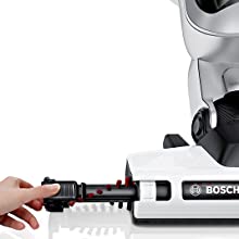 Image shows Bosch Athlete self standing cordless Vacuum cleaners