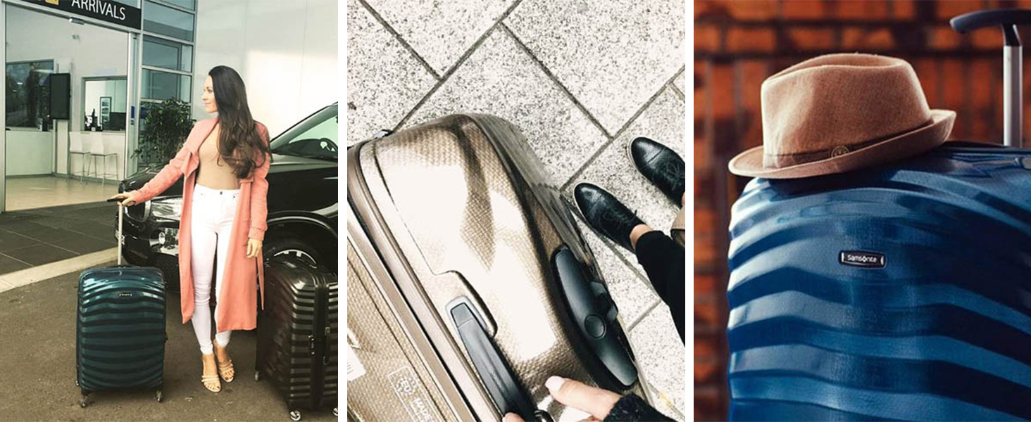 lite shock; lightweight suitcase; suitcase; spinner; samsonite; suitcase with tsa combination lock