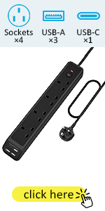 4 Way power strip