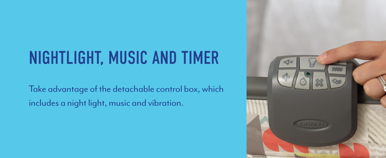 Graco Contour Electra Travel Cot with music and nightlight