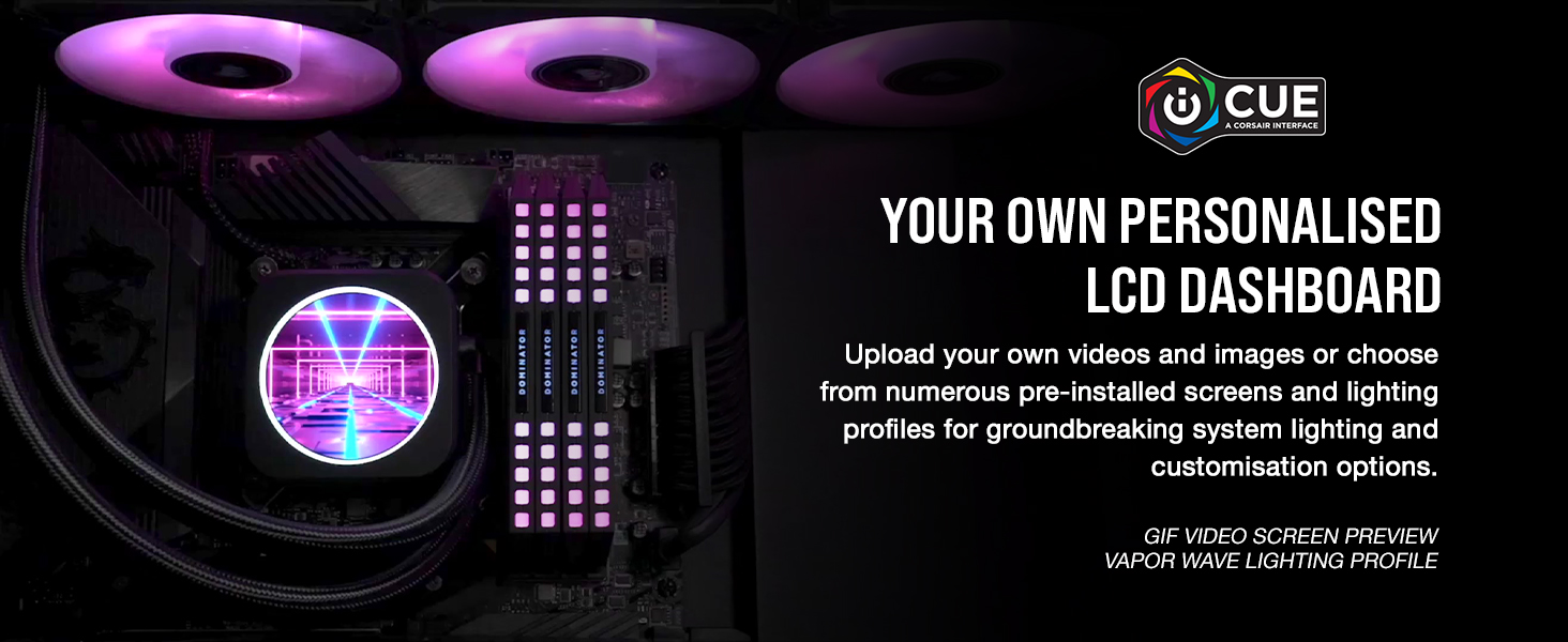 Personlisaed LCD Dashboard;Personalised LCD Screen;Screen Profiles;Lighting Profiles;Customisation