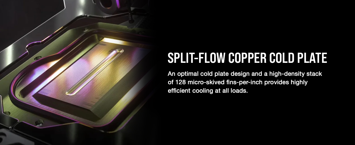 Copper Cold Plate;Micro-Skived Fins;Efficient Cooling;Split-flow