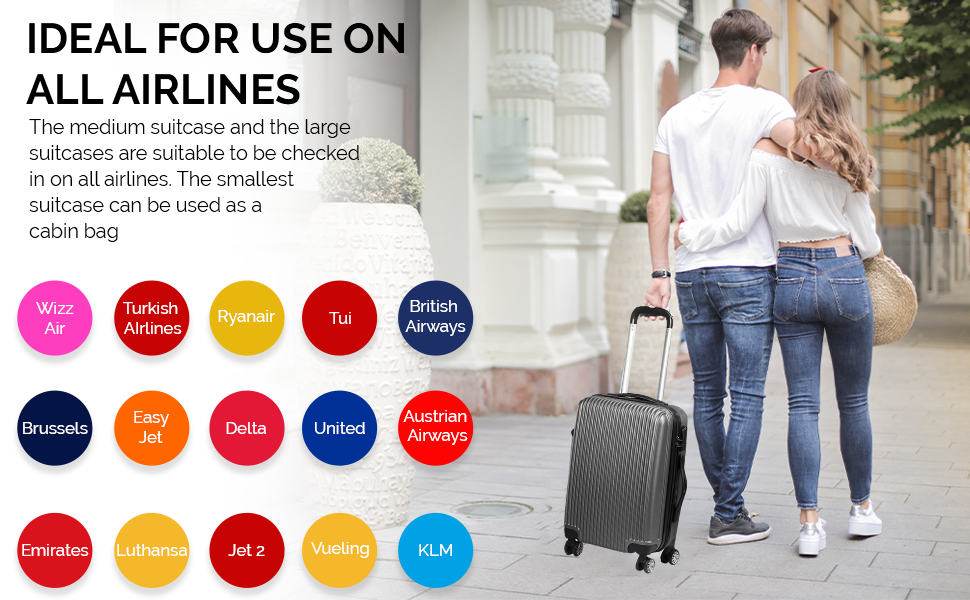 uitcase cabin suitcases wheels small size case luggage hard shell large 23kg travel 10kg wheel