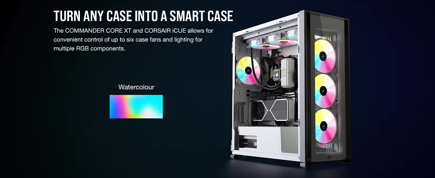 Smart Case;Corsair iCUE;Fan Control;Multiple RGB Components;Lighting Profiles