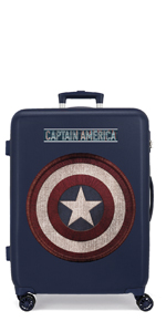 Suitcase, 21 inch Cabin Suitcase ABS Carry-on Hand Luggage 4 Spinner Wheels Trolley Case 38x55x20cm