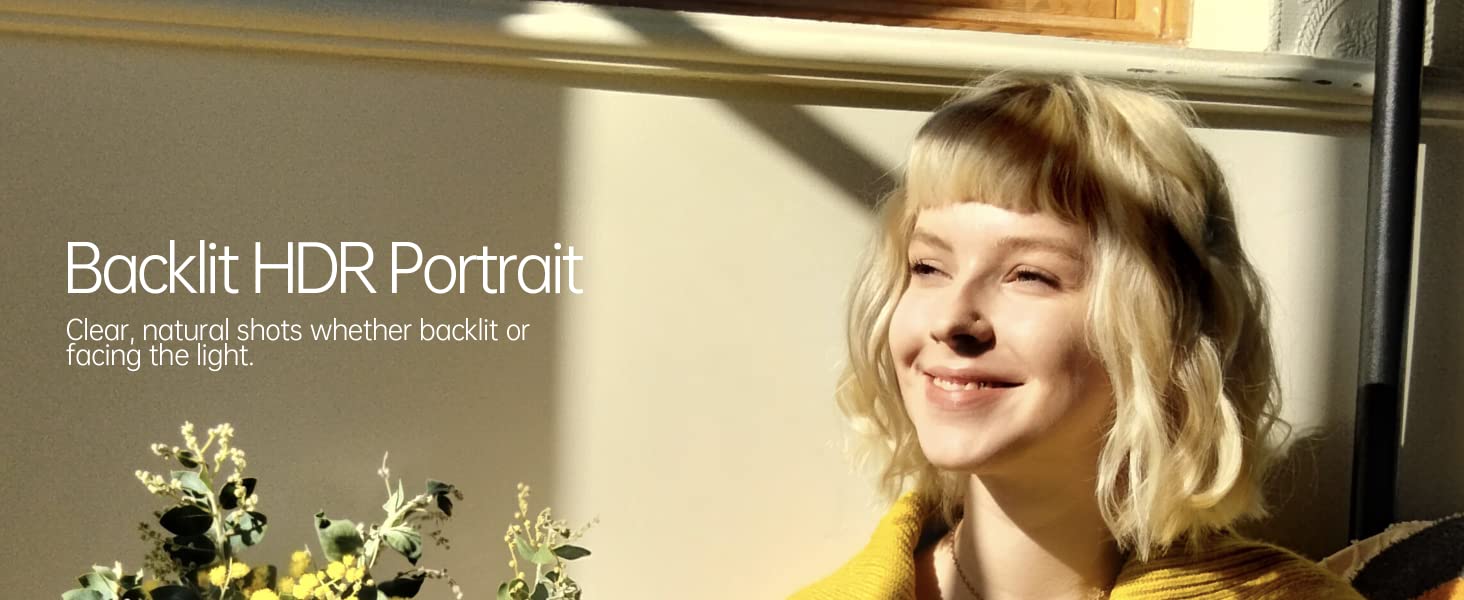 Backlit HDR portrait