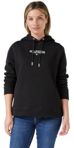 Tommy Hilfiger Women's Hoodie Hilfiger Hoodie LS Fleece Cotton Mix B0B192GDH7