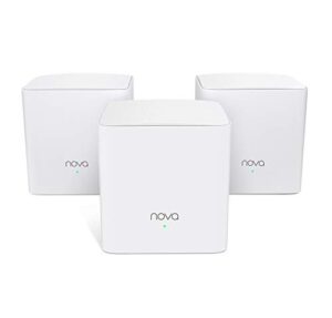 Tenda Nova MW5G Mesh WiFi System - Whole Home WiFi Mesh System - 3500sq² WiFi Coverage - Dual-Band AC1200 - Gigabit Ports - Easy Setup - Replaces WiFi Router and Extender - Works with Alexa - 3-Pack