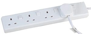 PRO ELEC PELB1942 4 Gang Switched Surge Protected Extension Lead White