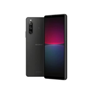 Sony Xperia 10 IV - 6 Inch 21:9 Wide OLED display - Triple Lens Camera - 3.5 mm audio jack - 5000mAh - 161g - SIM free - Dual SIM hybrid - Black