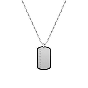 BOSS Jewelry Men's ID Collection Pendant Necklace - 158005