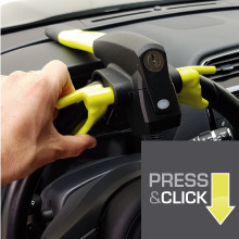 artago, anti-theft, auto, alarm, car, dashboard, steering wheel, padlock, 870, yellow