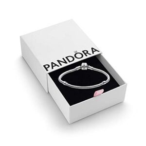 Pandora Moments Women's Sterling Silver Iconic Snake Chain Bracelet for Charms