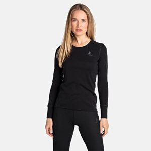 ODLO Women's Merino 260 Baselayer Crew Long Sleeve Base Layer Underwea