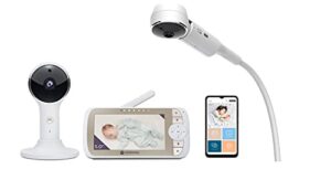 Motorola VM65X Connect - Halo Video Baby Monitor with Crib Holder - 5" Parent Unit and WiFi App - Flexible Magnetic Camera Mount