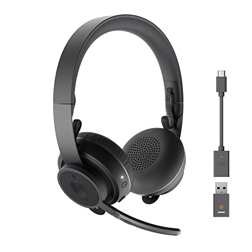 Logitech Zone 900 Over-Ear Wireless Bluetooth Headset with advanced noise-cancelling microphone