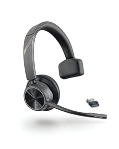 Poly Voyager 4310 UC Wireless Headset - Single-Ear Bluetooth Headset w/Noise-Canceling Boom Mic - Long Battery Life - Connect to PC/Mac/Mobile via Bluetooth - Works w/Teams