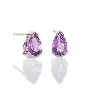 Namana 925 Sterling Silver Earrings for Women with Semi-Precious Gemstones