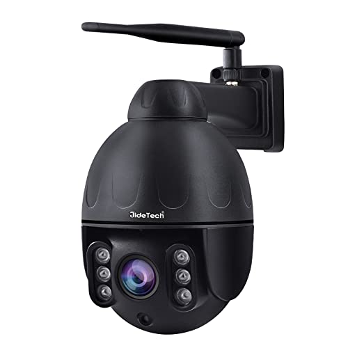 JideTech 5MP WiFi PTZ Camera Outdoor with Human Detection