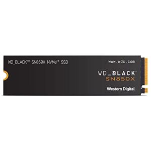 WD_BLACK SN850X 4TB M.2 2280 PCIe Gen4 NVMe Gaming SSD up to 7300 MB/s read speed