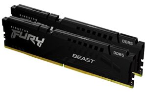 Kingston FURY Beast DDR5 32GB (2x16GB) 6000MT/s DDR5 CL36 DIMM Desktop Gaming Memory Kit of 2 - KF560C36BBEK2-32