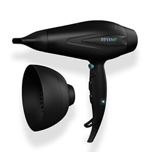 REVAMP Progloss 5500 Hairdryer - Lightweight Blow Dryer with Diffuser and Concentrator