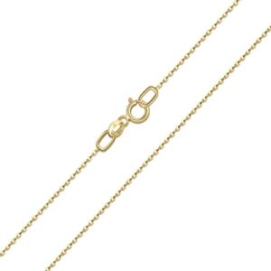 Amberta Allure Women 9 Ct Yellow Gold Chain Necklace
