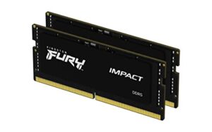 Kingston FURY Impact PnP 32GB (2x16GB) 5600MT/S DDR5 CL40 SODIMM Notebook Gaming Memory Kit of 2 - KF556S40IBK2-32