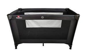 BabyDan Travel Cot Extra Large Cot Size 60cm x 120cm - Black