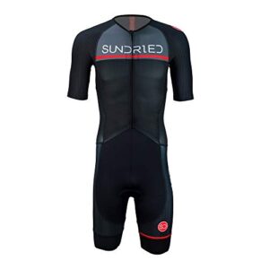 Sundried Mens Pro Trisuit Short Sleeve Triathlon Suit Best For Ironman Racing Tri Sui