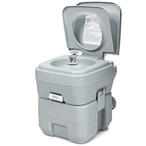 COSTWAY 20L Portable Travel Toilet