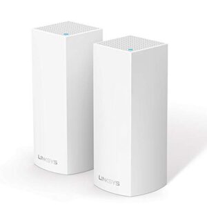 Linksys WHW0302 Velop Tri-Band Whole Home Mesh WiFi System (AC2200 WiFi Router/WiFi Extender for Seamless Coverage of up to 4