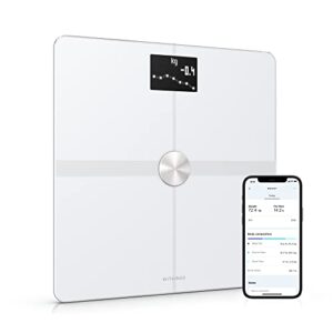 Withings Body+ - Smart Wi-Fi and Bluetooth Bathroom Scale - Digital Bathroom Scale Incl. Body Fat Scale for Weight loss