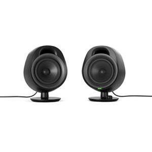 SteelSeries Arena 3 - Full-Range 2.0 Gaming Speakers – Immersive Audio – On-Speaker Controls – 4" Speaker Drivers – Wired & Bluetooth – 3.5mm Aux – PC