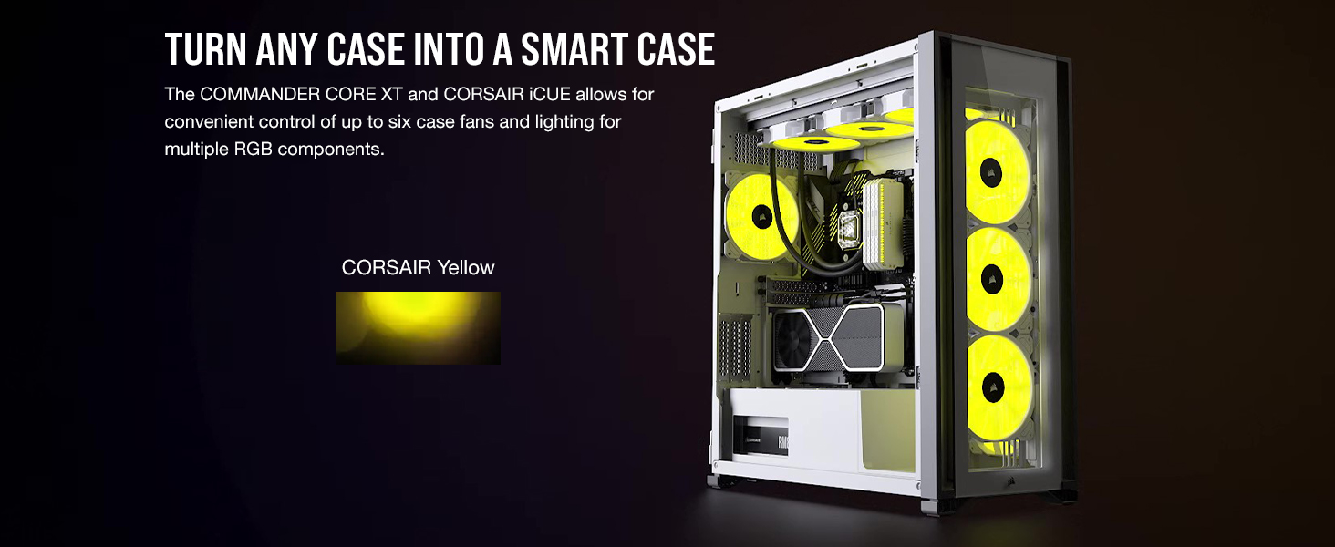 Smart Case;Corsair iCUE;Fan Control;Multiple RGB Components;Lighting Profiles