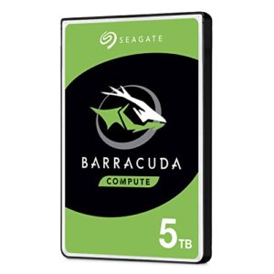 Seagate BarraCuda 5 TB Internal Hard Drive HDD – 2.5 Inch SATA 6 Gb/s 5400 RPM 128 MB Cache for Computer Desktop PC (ST5000LM000)