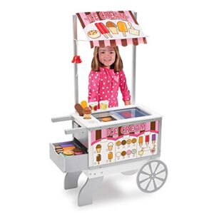 Melissa & Doug Snacks & Sweets Food Cart | Pretend Play Toy | Large Playset | 3+ | Gift for Boy or Girl