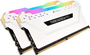 Corsair Vengeance RGB PRO 16 GB (2 x 8 GB) DDR4 3200 MHz C16 XMP 2.0 Enthusiast RGB LED Illuminated Memory Kit - White