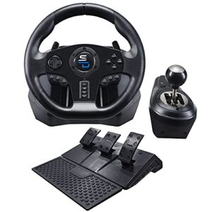 Superdrive Gs850-X Racing Steering Wheel With Manual Gear Lever