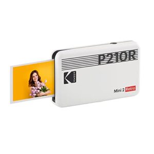 KODAK Mini 2 Retro 4PASS Portable Photo Printer (2.1x3.4") + 8 Sheets