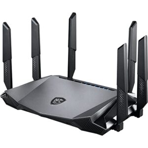 MSI RadiX AX6600 WiFi 6 Tri-Band Gaming Router - Fast WLAN up to 6600 Mbps (5GHz