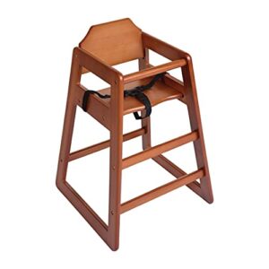 Bolero Wooden Highchair Dark Brown Wood Finish for Dining and CafпїЅ 750X510X510Mm
