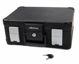 Cathedral DSBA4 A4 Fire and Waterproof Deed Box - Black