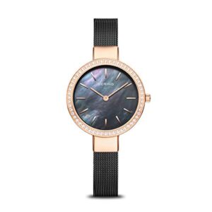 BERING Women Analog Quartz Classic Collection Watch with stainless steel Strap and Sapphire Crystal 16831-162