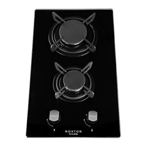 NOXTON Gas Hob 2 Burner with LPG/NG Kit