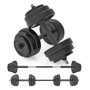 Body Revolution Adjustable Vinyl Dumbbell Set - Fitness and Strength Training Equipment for Men and Women