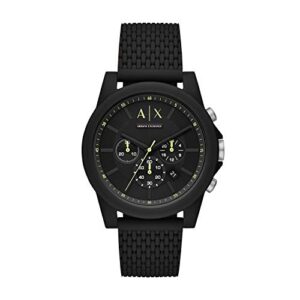 Armani Exchange Men's Analogue Quartz Watch with Silicone Strap AX1344