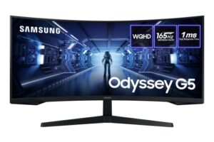 Samsung Odyssey G5 LC34G55TWWRXXU 34" 1000R Curved Gaming Monitor - 165Hz